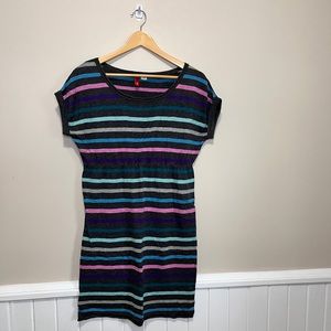 H&M striped knit cotton dress